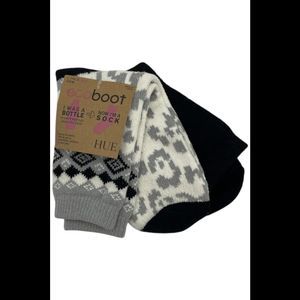 Hue Women's 2-pack Ecosoft Socks Plaid Black/White Multi